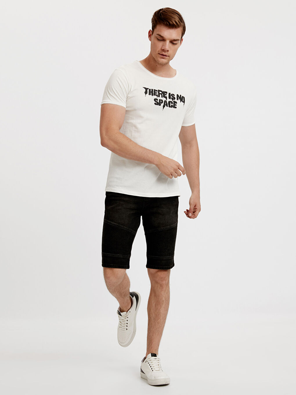 Short en jean NOIR Homme