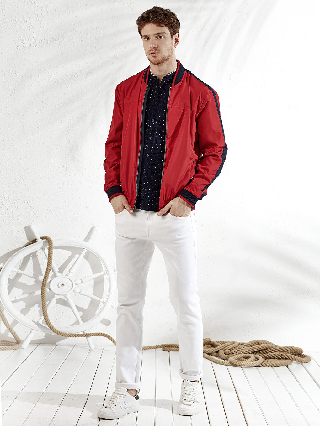 Manteau ROUGE Homme