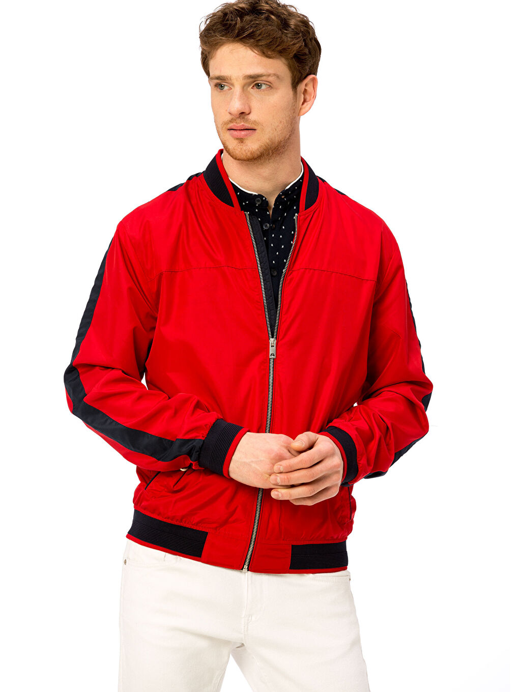 Manteau ROUGE Homme-1