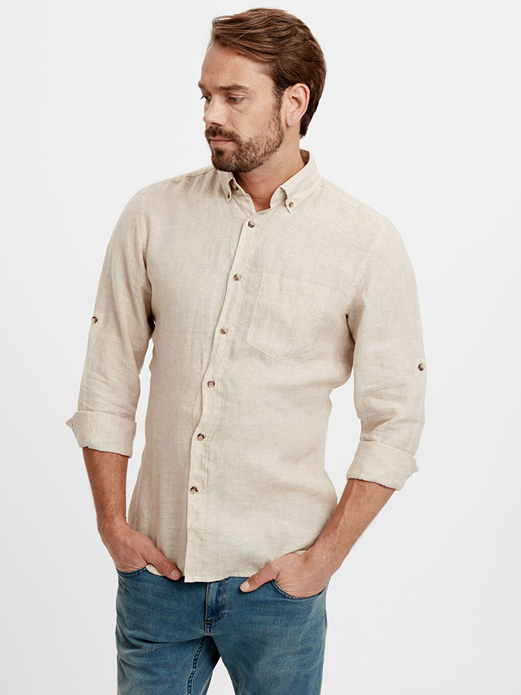 Chemise BEIGE Homme
