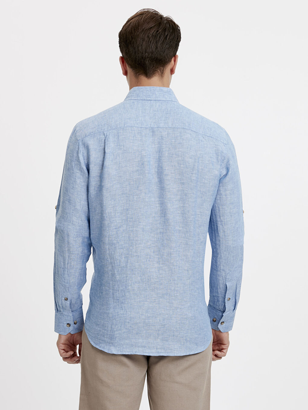 LCWAIKIKI Basic Man BLUE Shirt -8S8197Z8-CUN