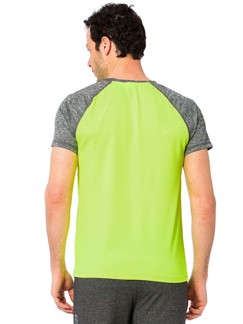 Neon Yeşil Spor Tişört-1