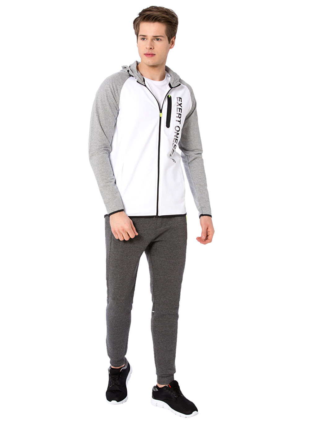 XSIDE ACTIVE Man WHITE Zip-Up Sweatshirt -8S9265Z8-J5F