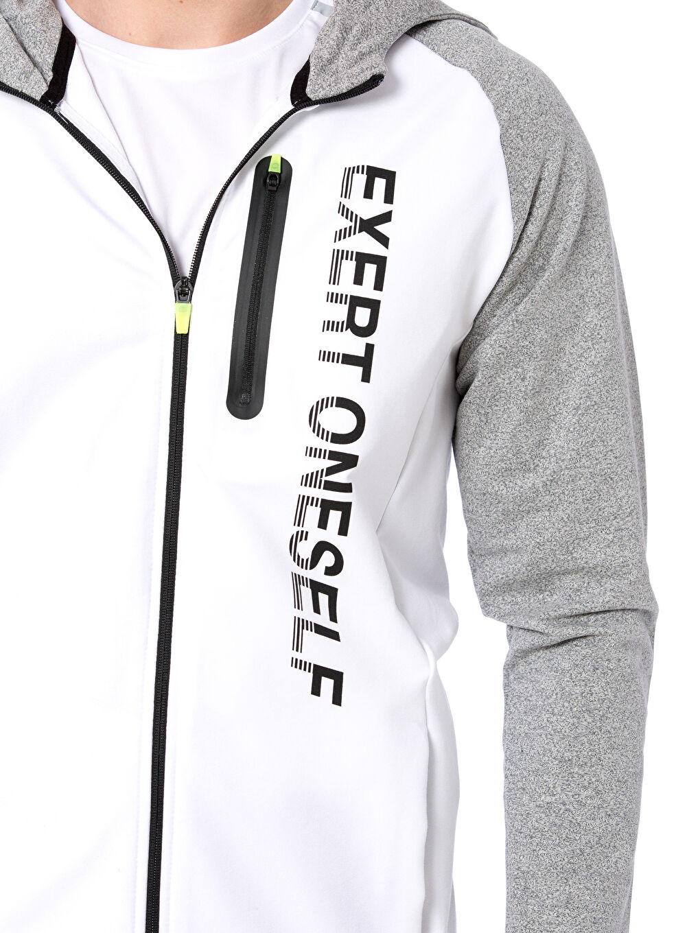 XSIDE ACTIVE Man WHITE Zip-Up Sweatshirt -8S9265Z8-J5F