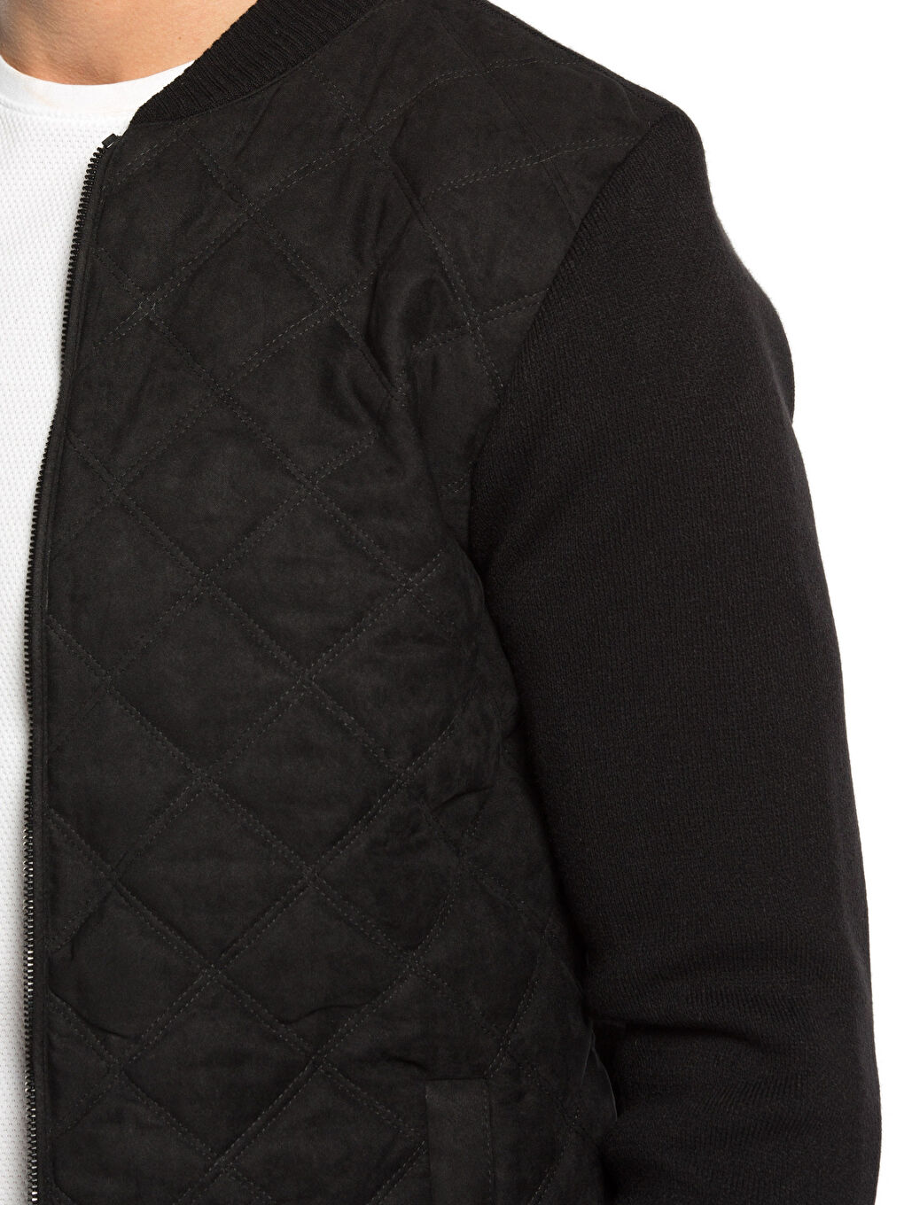 Quilted Bomber Cardigan-5