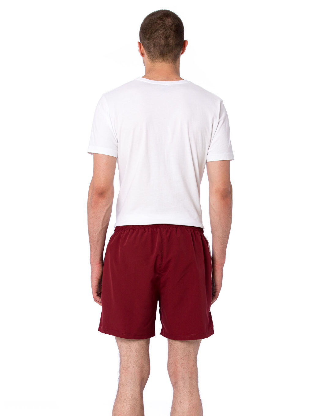 Мужчины Бордовый Шорты для плавания-1