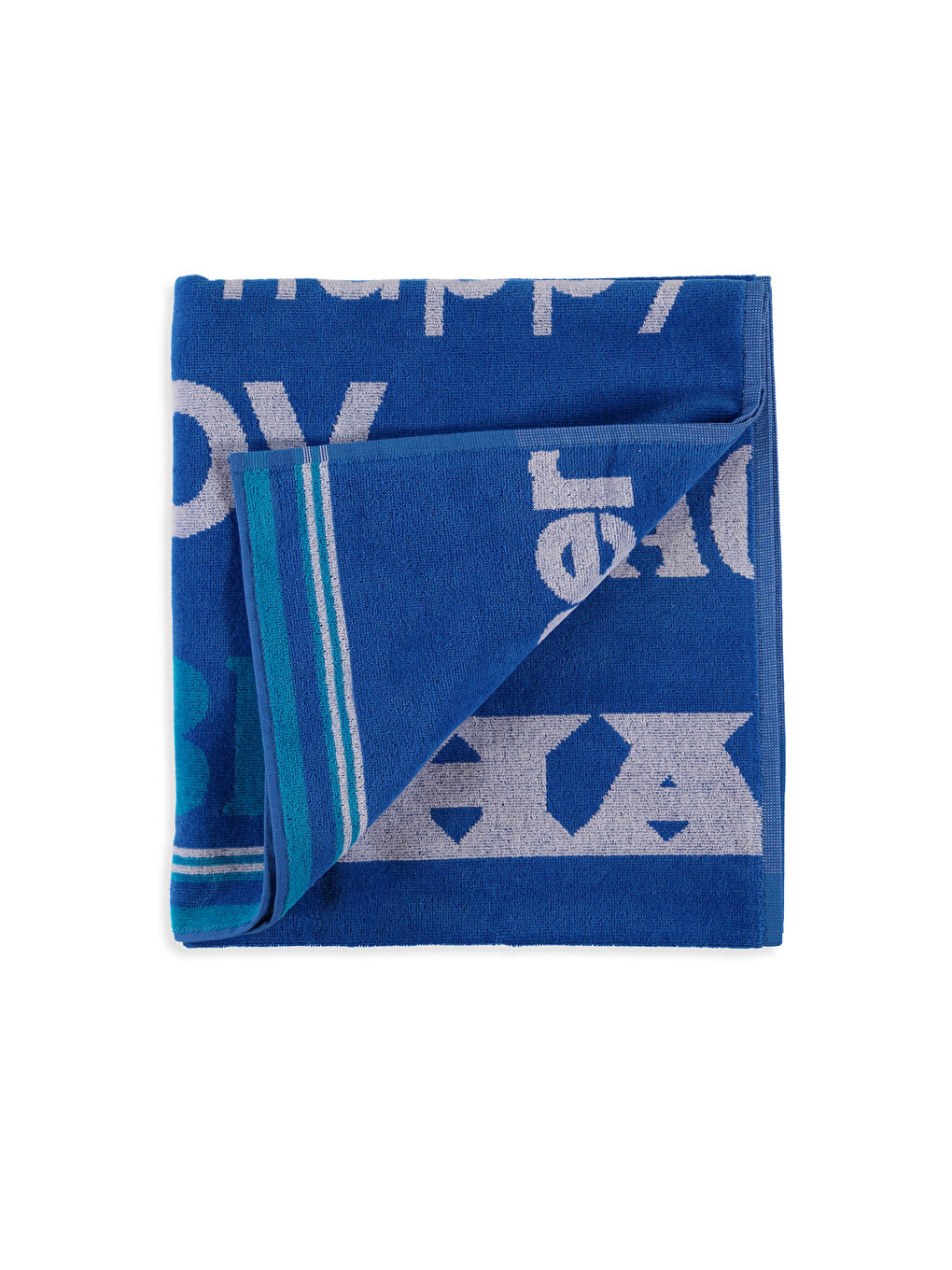 Koyu Mavi Plaj Havlusu-1