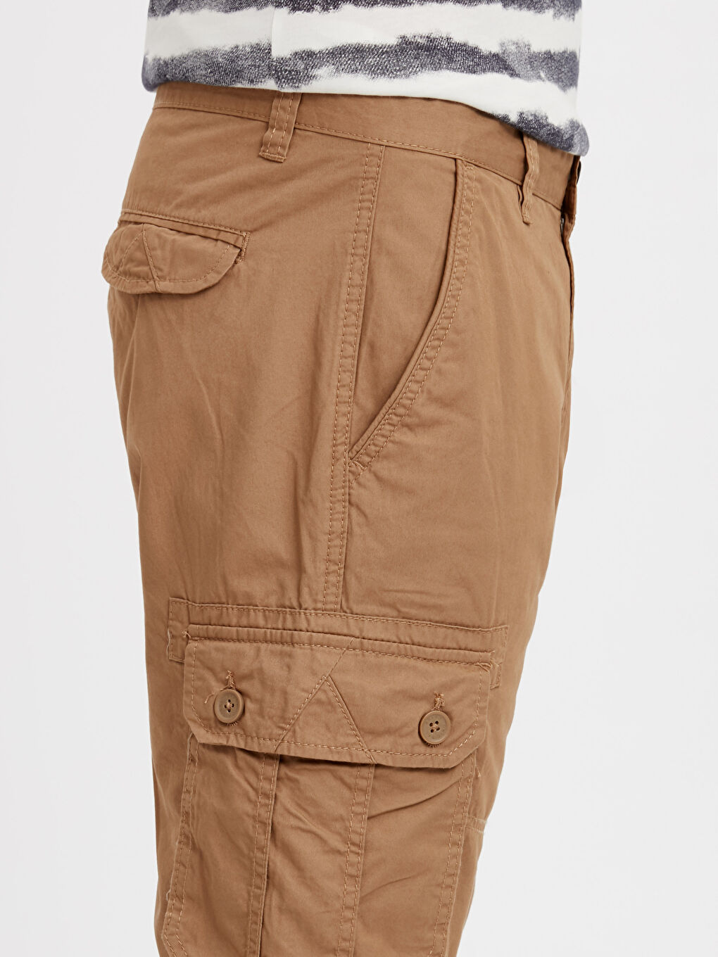 Bej Deve Tüyü Şort-3