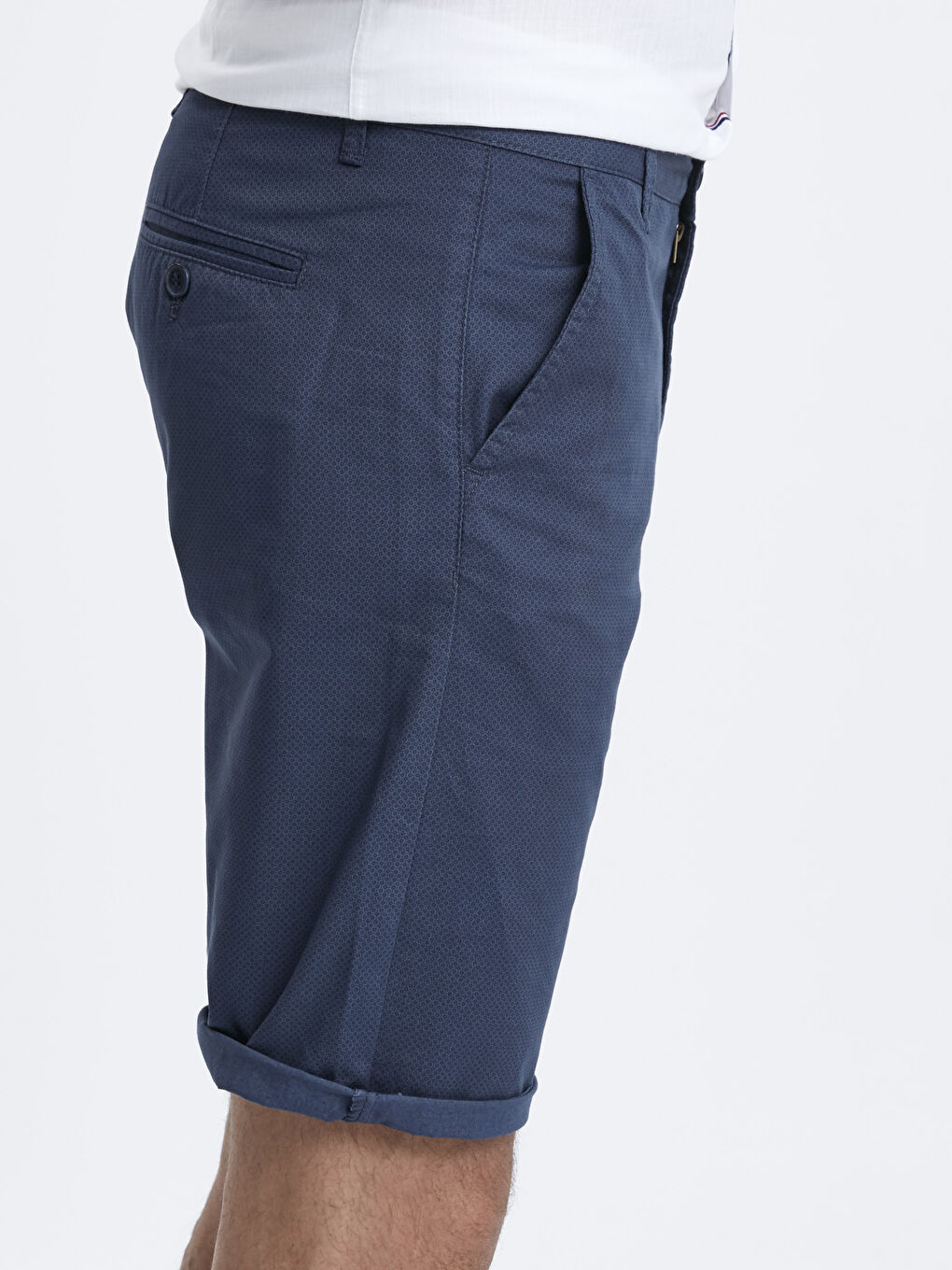 Mavi Standart Kalıp Erkek Şort-3