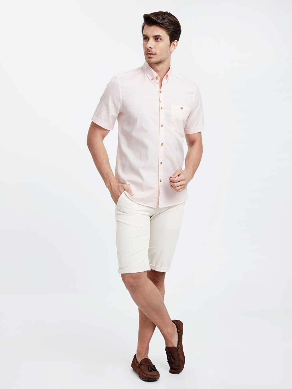 Turuncu Somon Gömlek-2