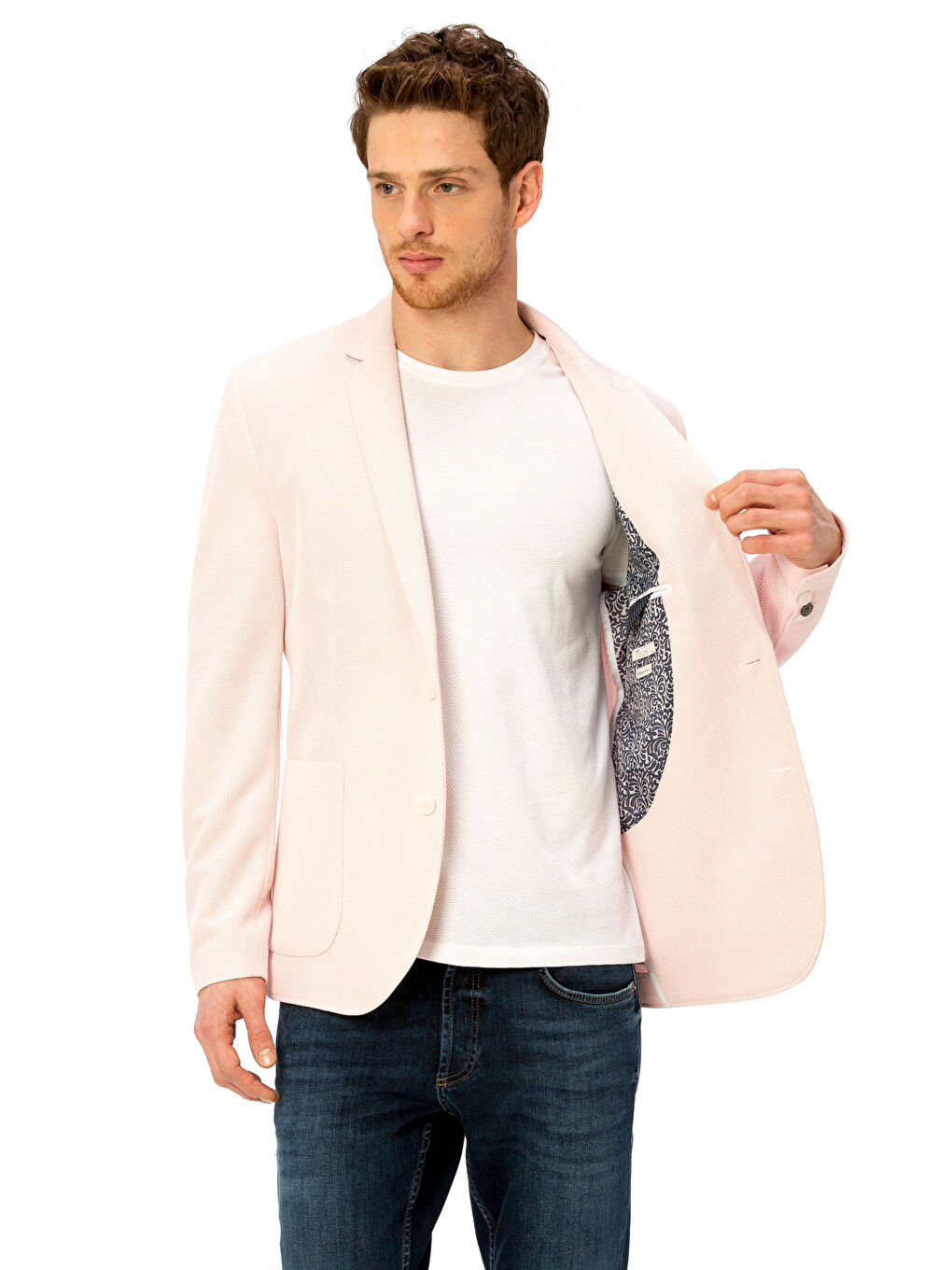 Man PINK Blazer Jacket-1