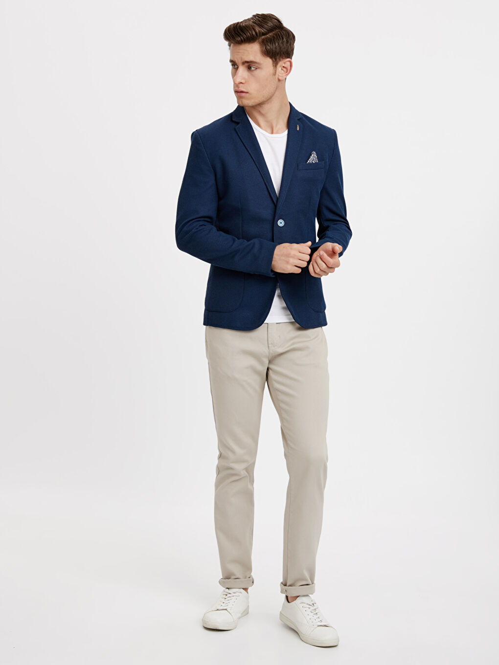 Man NAVY Blazer Jacket-2
