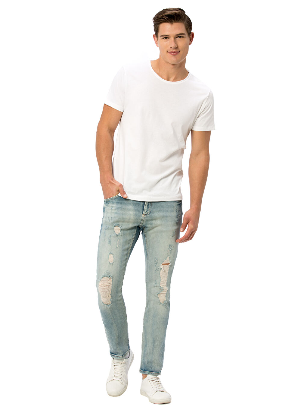 İndigo Erkek Jean Pantolon