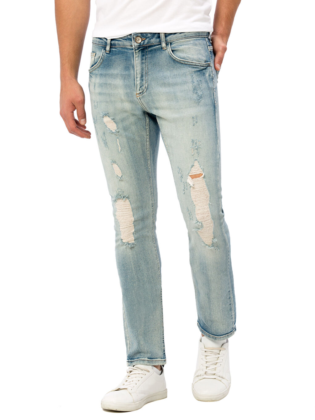 İndigo Erkek Jean Pantolon-1