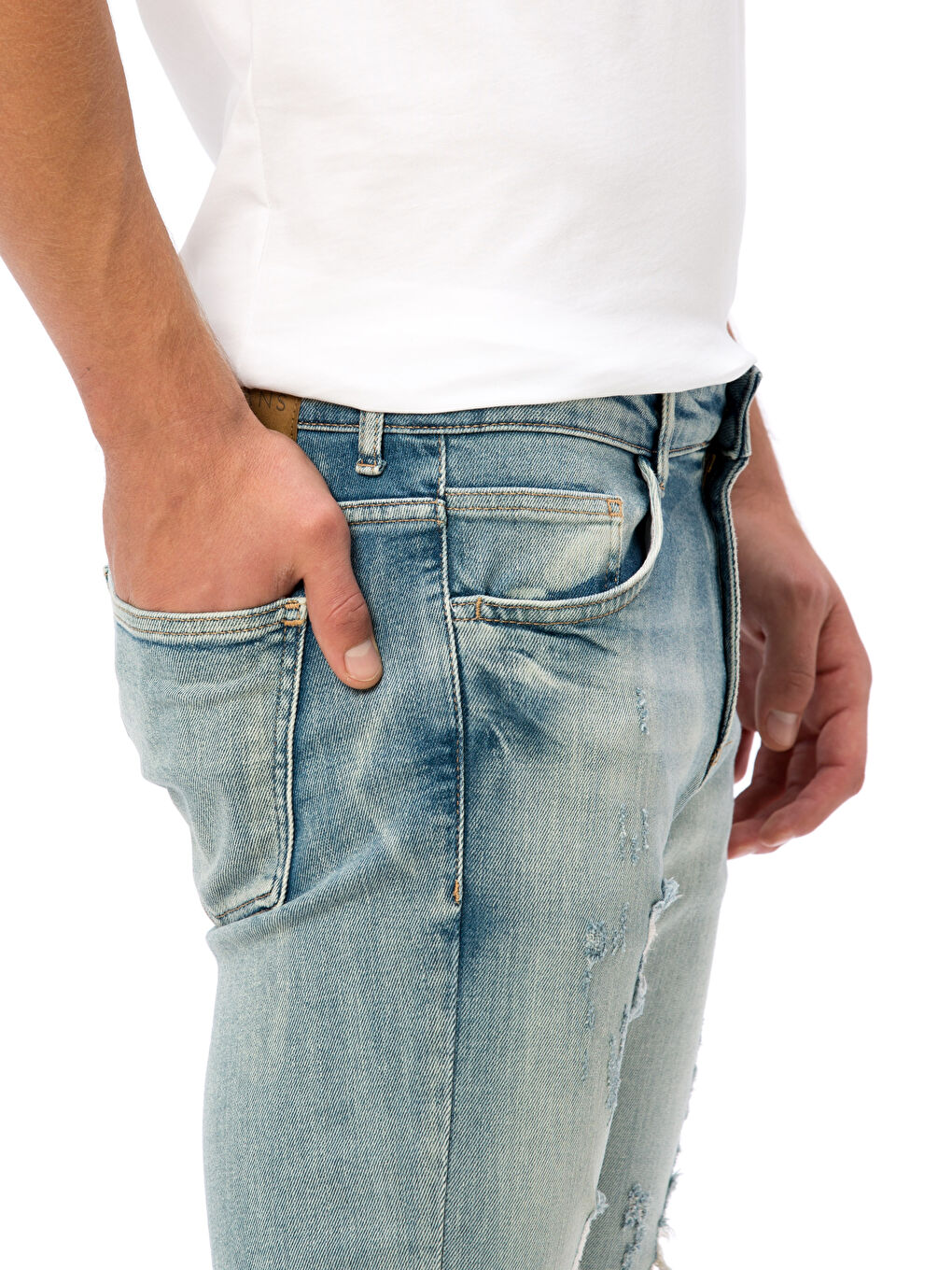 İndigo Erkek Jean Pantolon-3