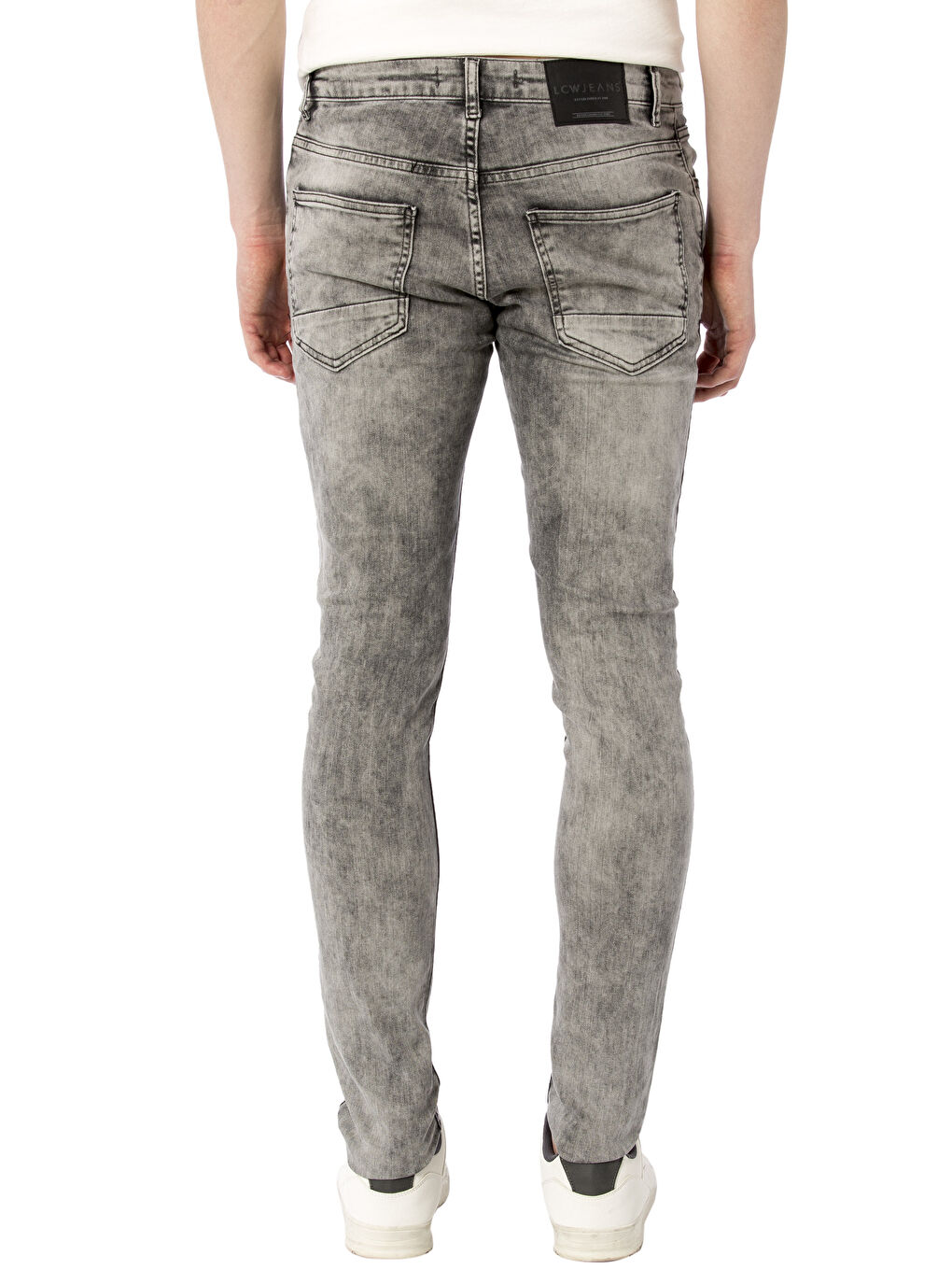 Gri Rodeo Jean Pantolon-1