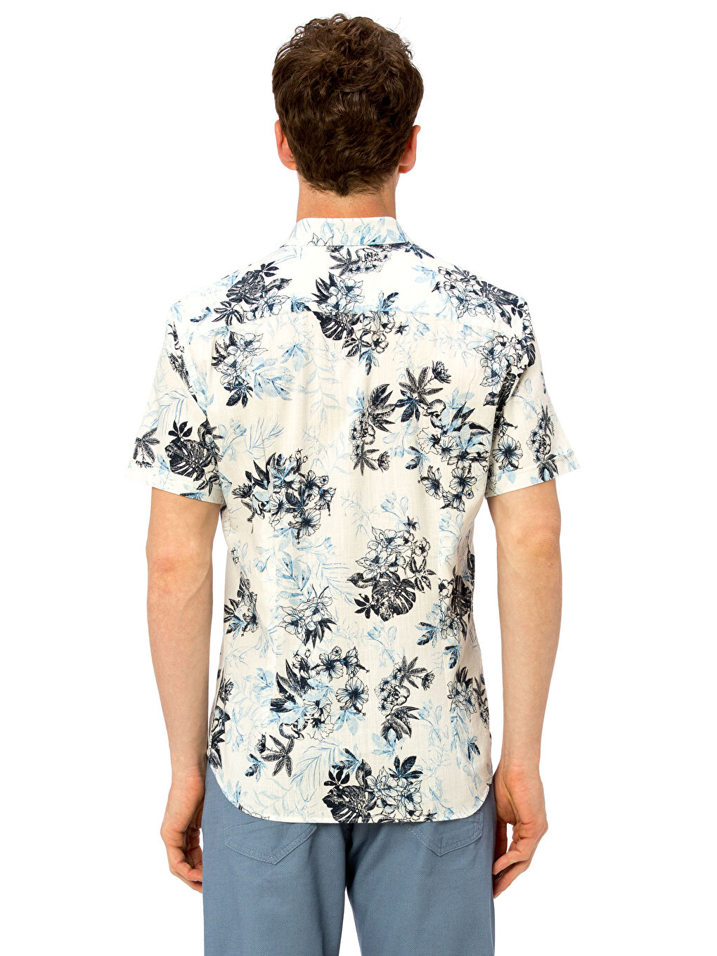 Мужчины Белый Рубашка-2