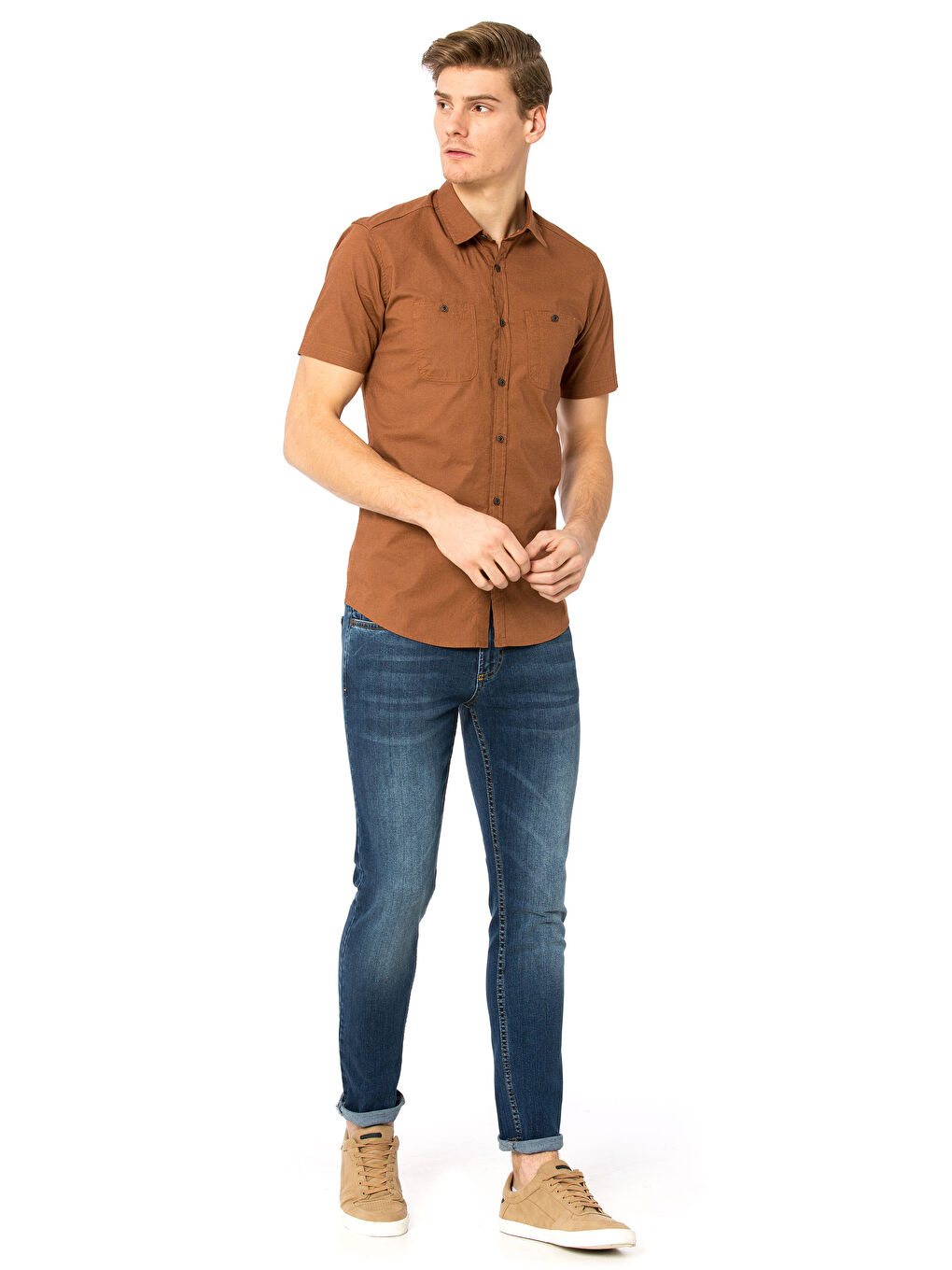 Man BROWN Shirt-2