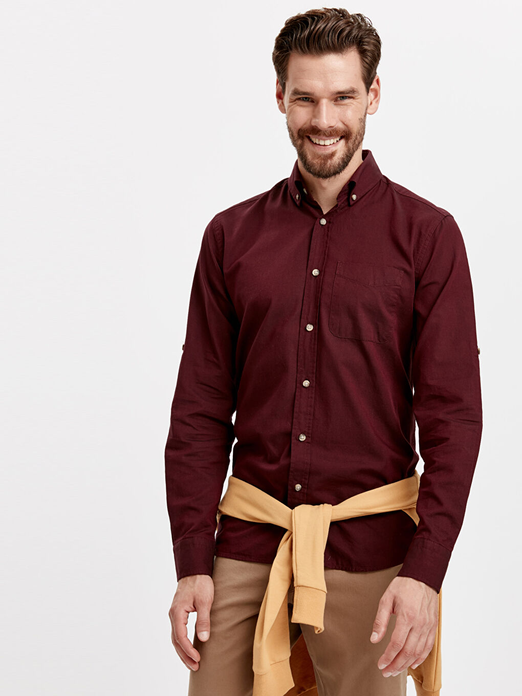 Chemise ROUGE BORDEAUX Homme