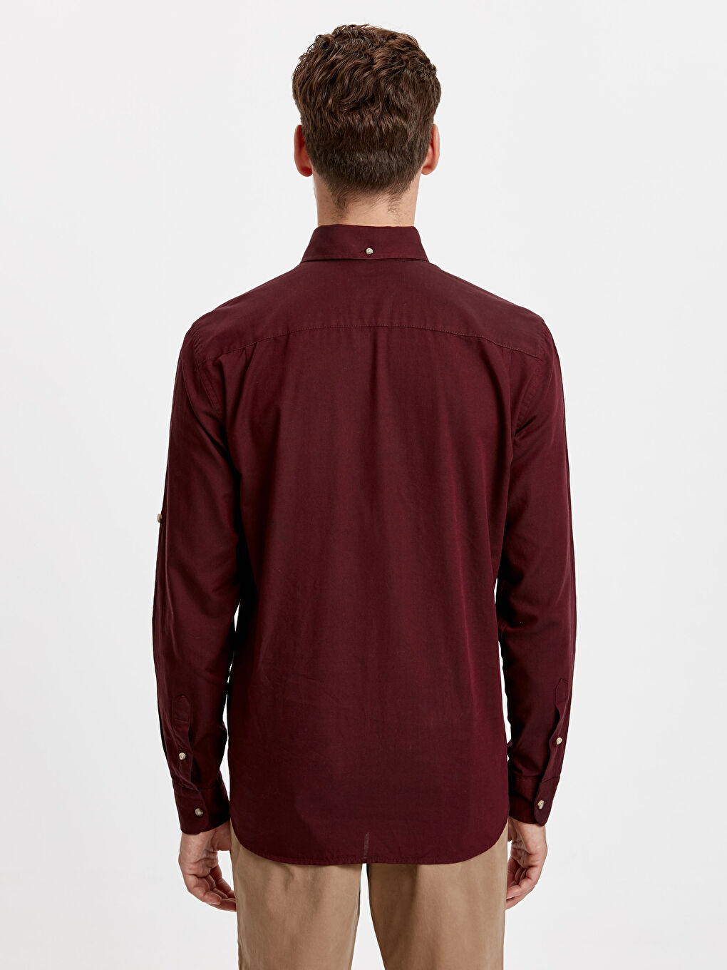 Chemise ROUGE BORDEAUX Homme-1