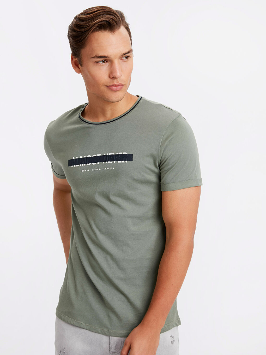 XSIDE T-shirt KAKI Homme -8W5012Z8-MBA