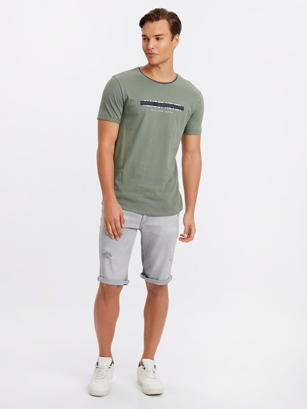 XSIDE T-shirt KAKI Homme -8W5012Z8-MBA