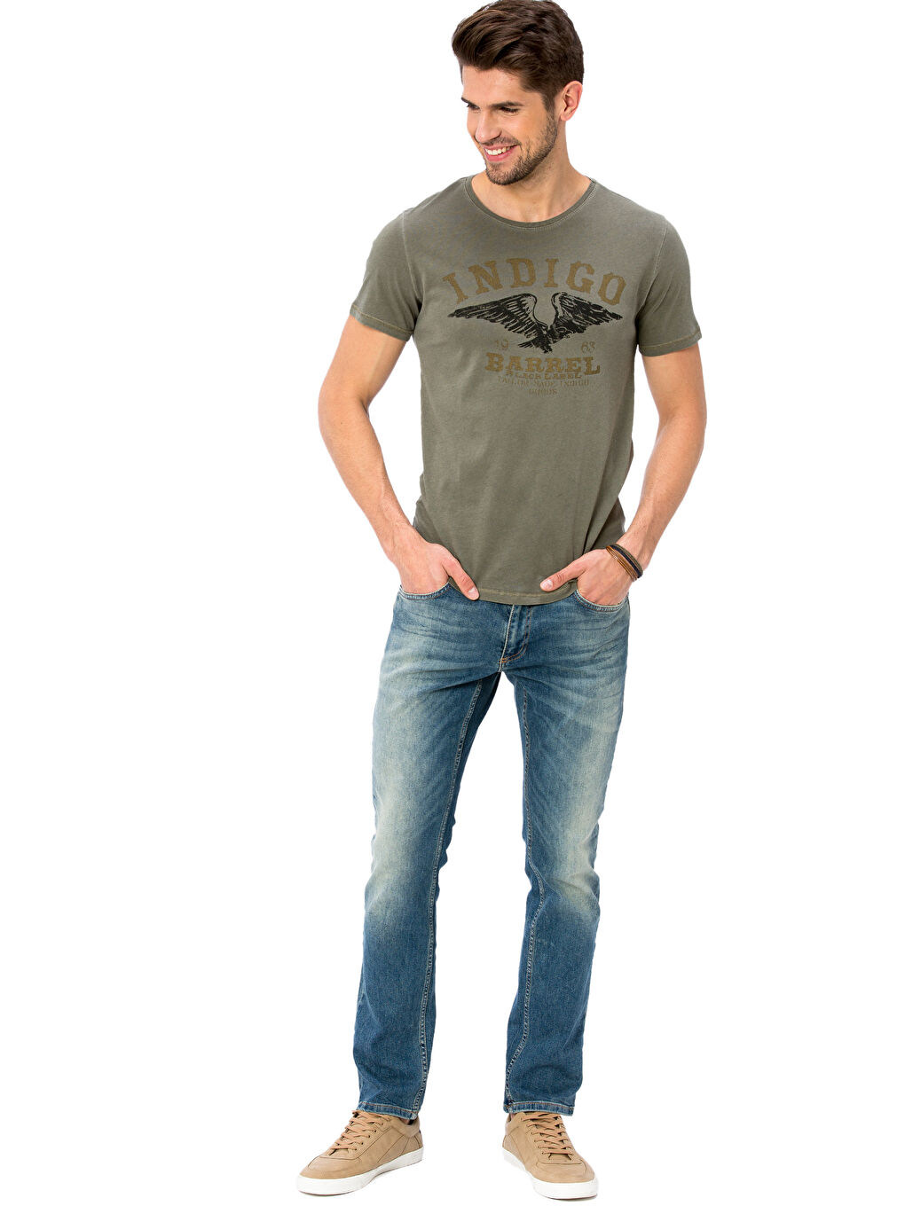 Женщины Хаки футболка-2