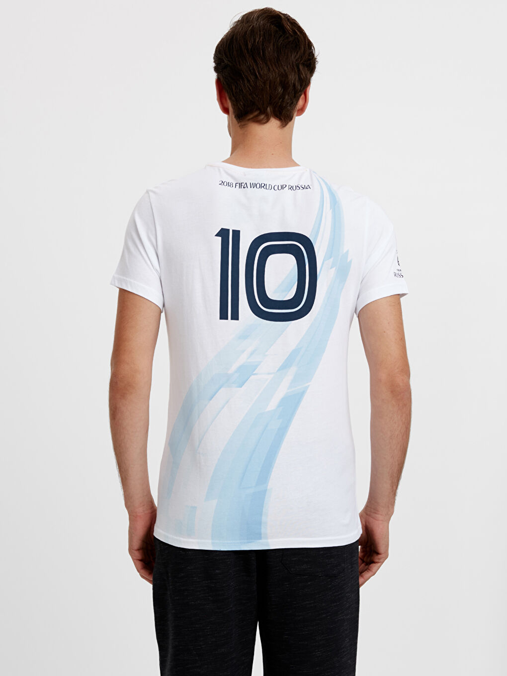 Optik Beyaz Spor Tişört-1