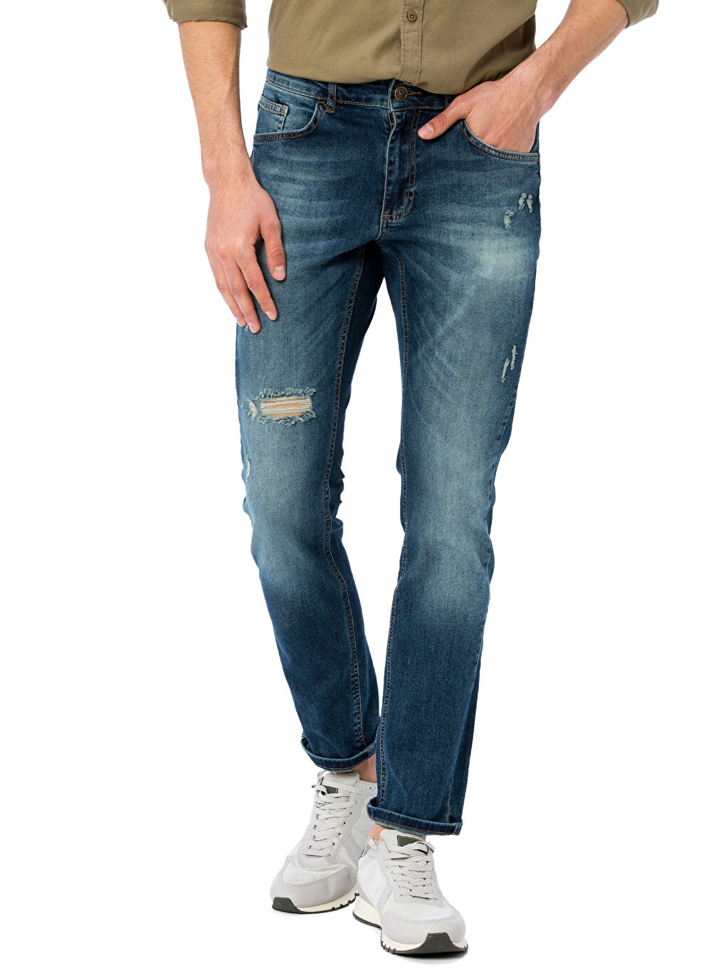 İndigo Koyu Rodeo Jean Pantolon-1