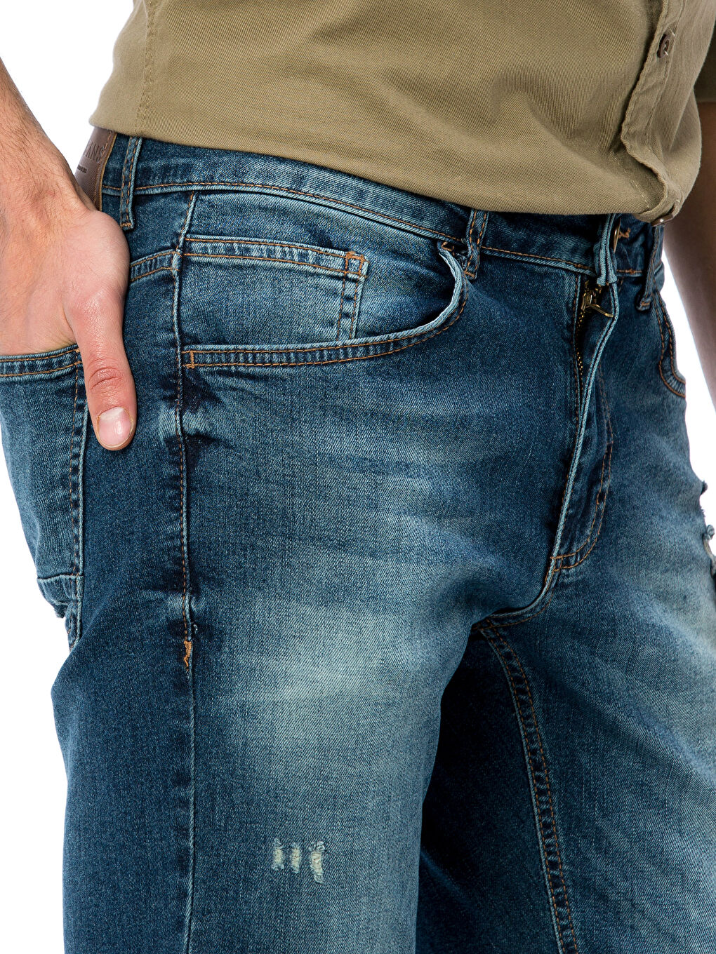 İndigo Koyu Rodeo Jean Pantolon-3