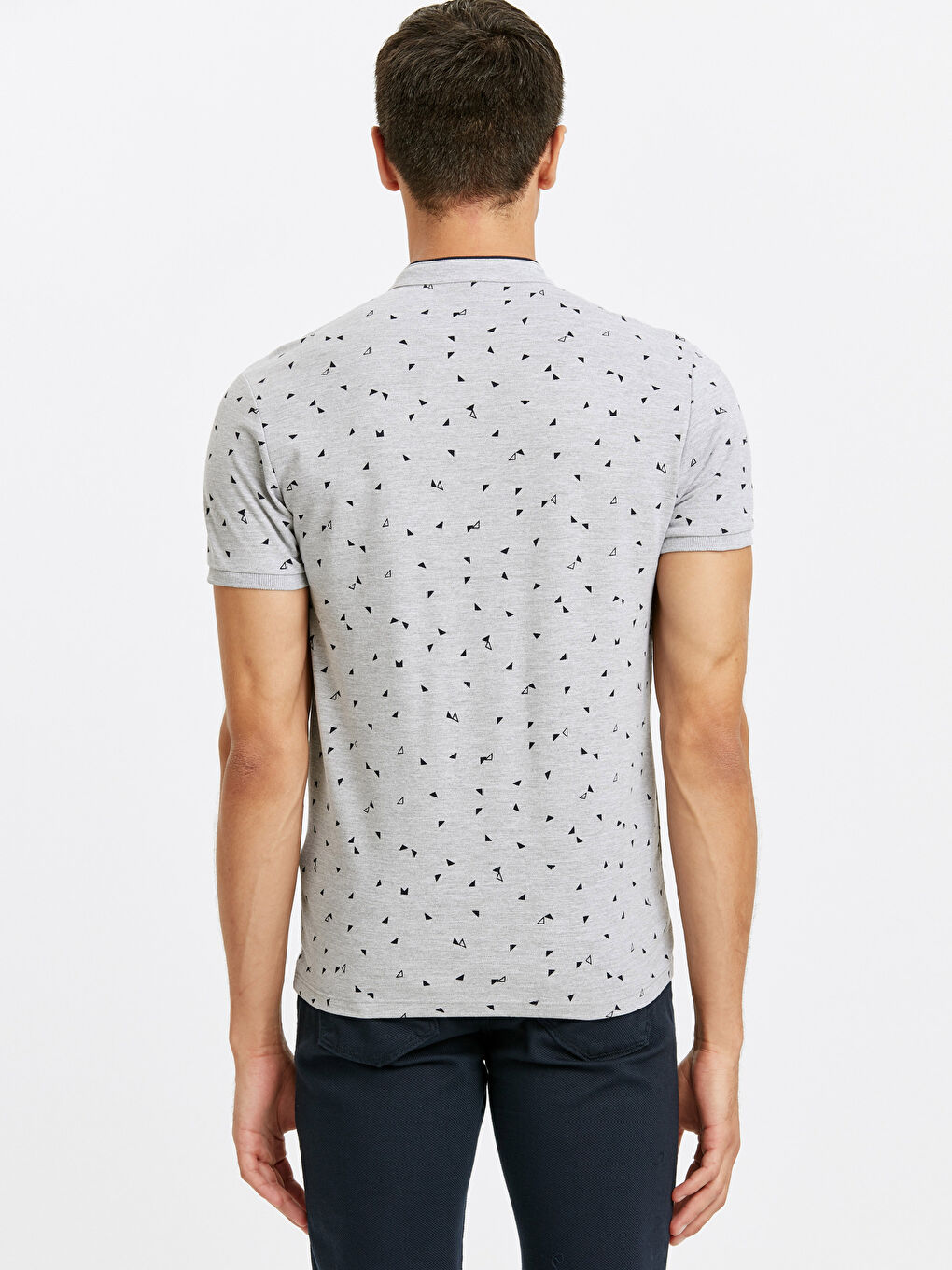 Gri Melanj Tişört-1