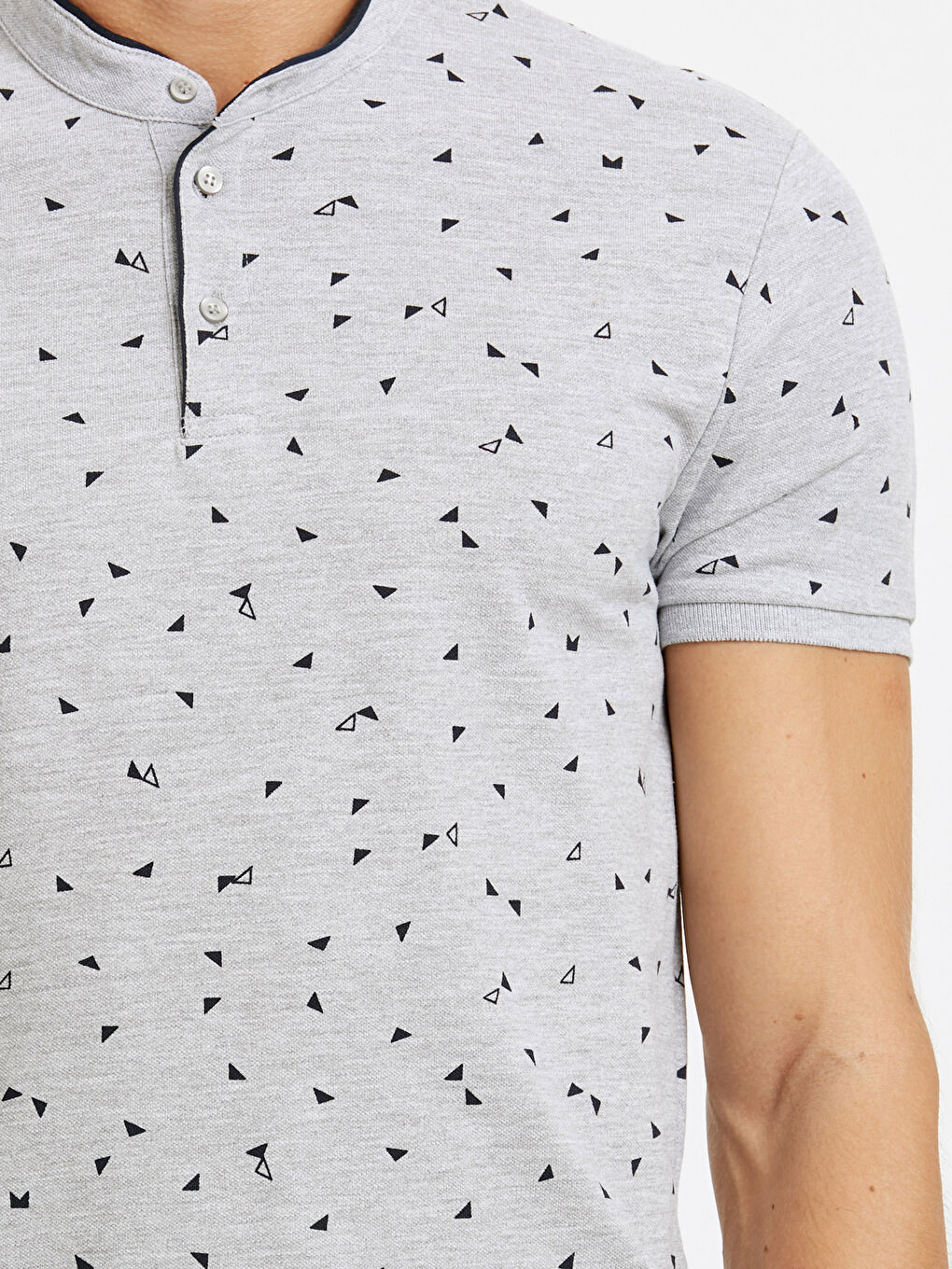 Gri Melanj Tişört-3