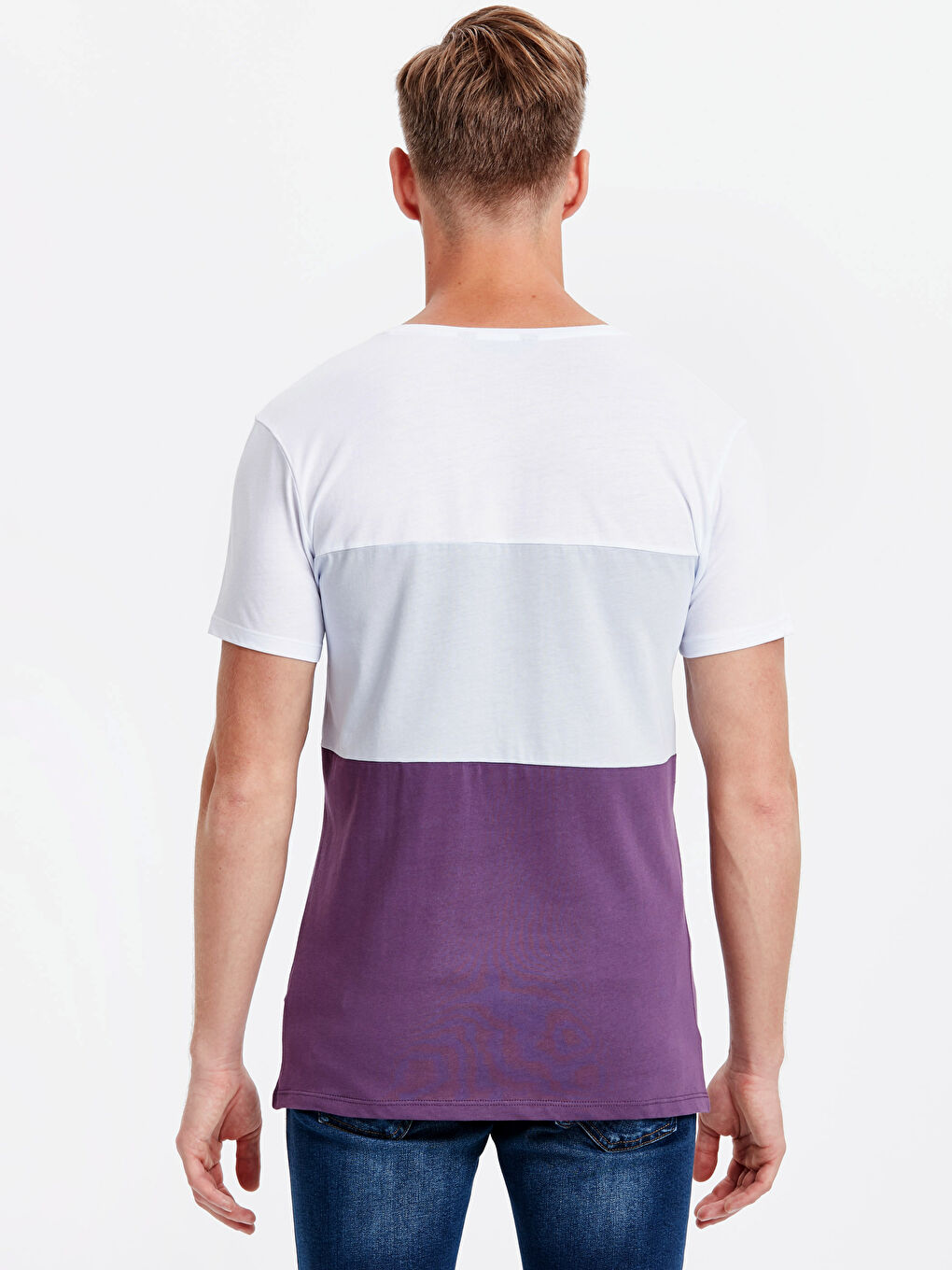 تي شيرت بنفسجى رجال-1