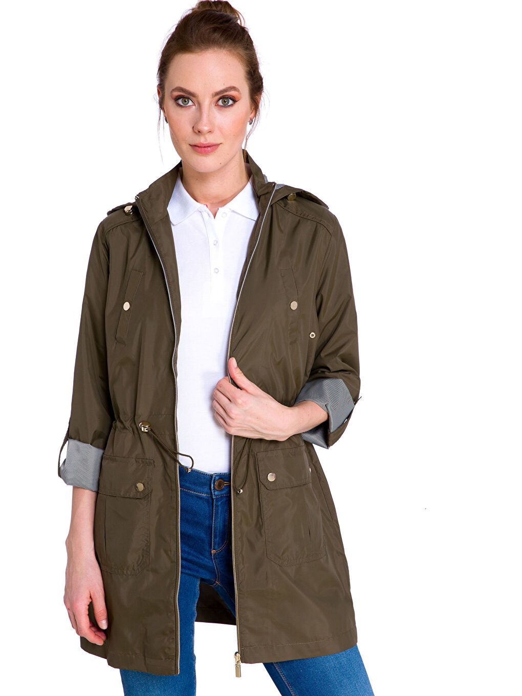 Woman KHAKI Raincoat
