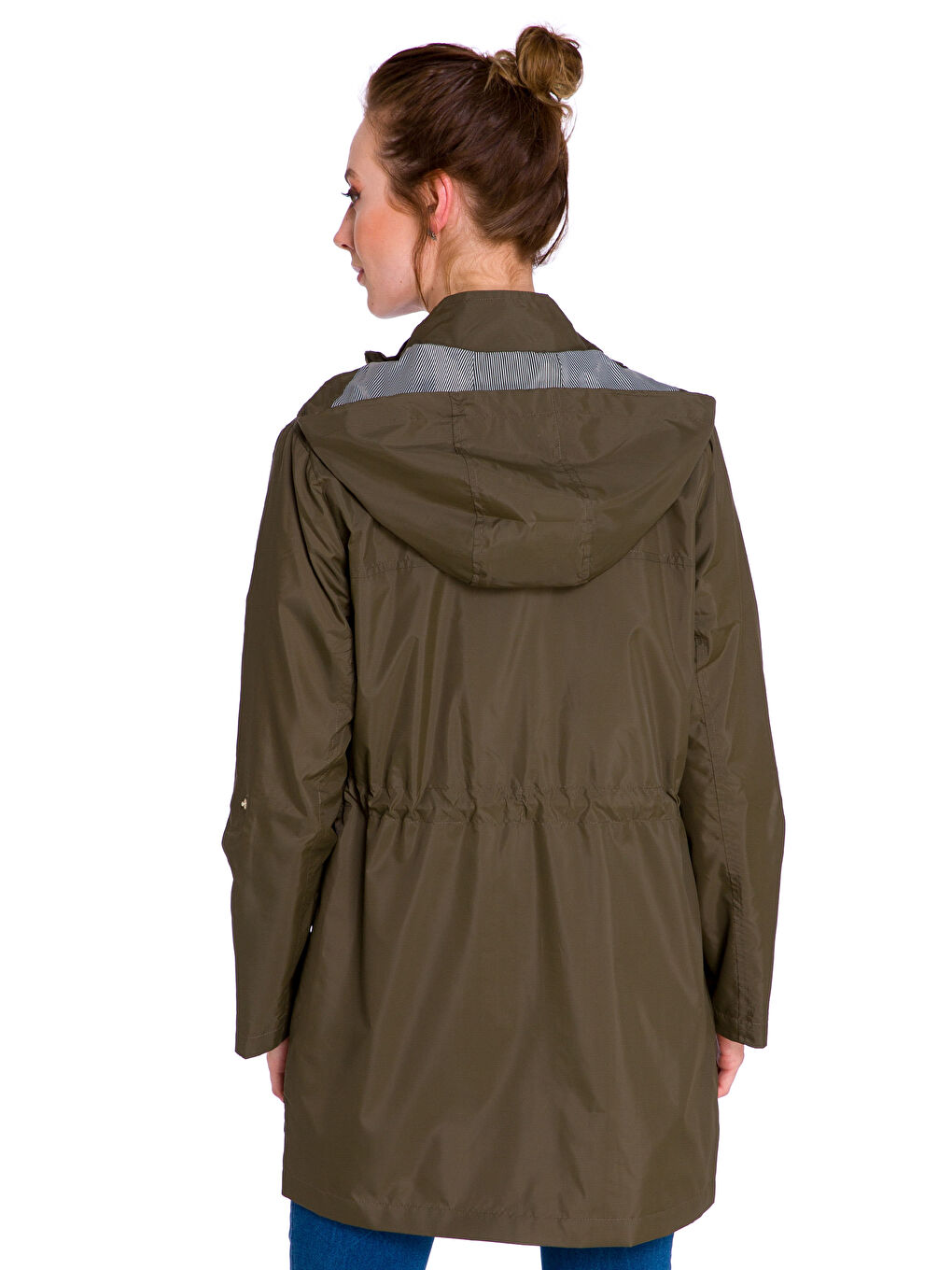 Woman KHAKI Raincoat-1
