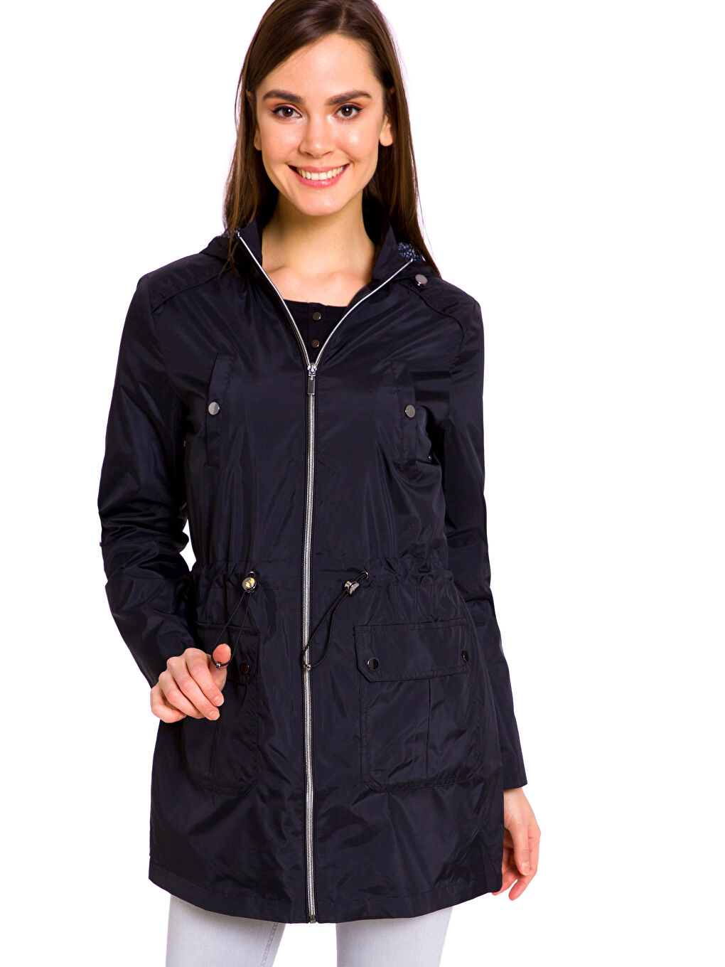 Woman BLACK Raincoat