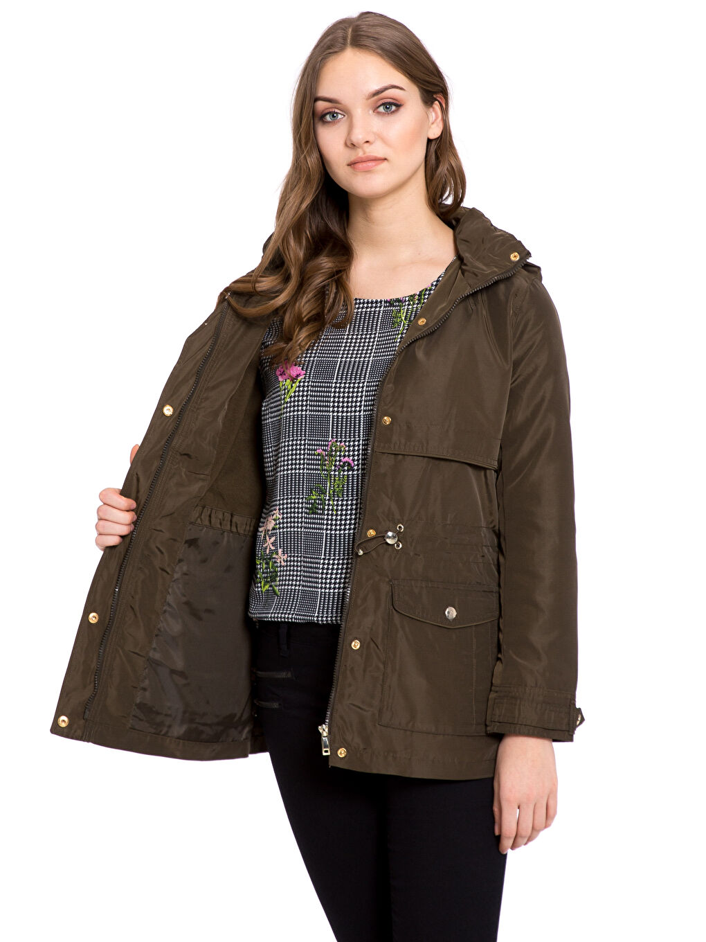 LCWAIKIKI Classic Turtle Neck Regular Long Sleeve Women's Coat -8S0972Z8-ASE
