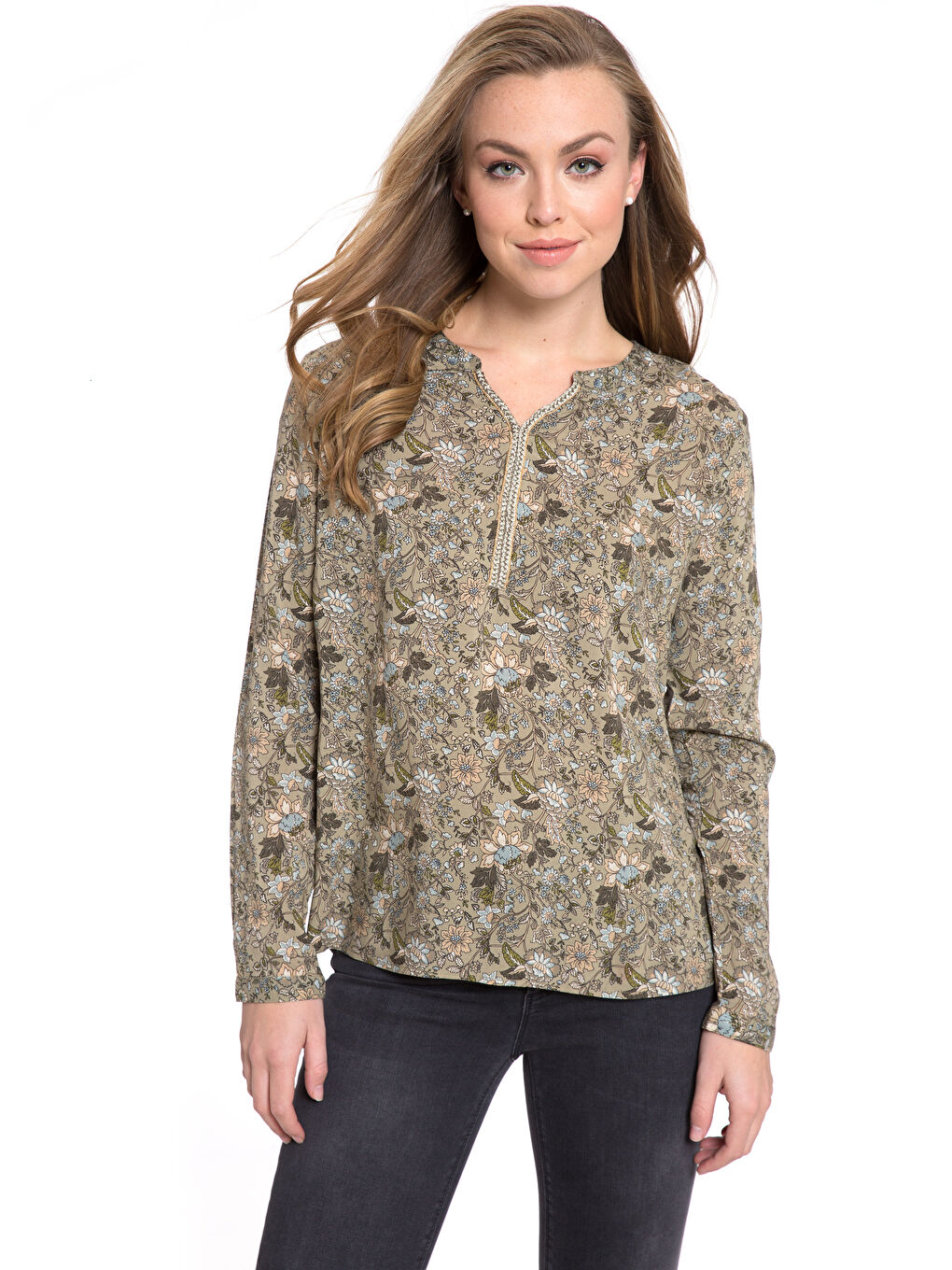 Regular Fit Printed Women's Blouse