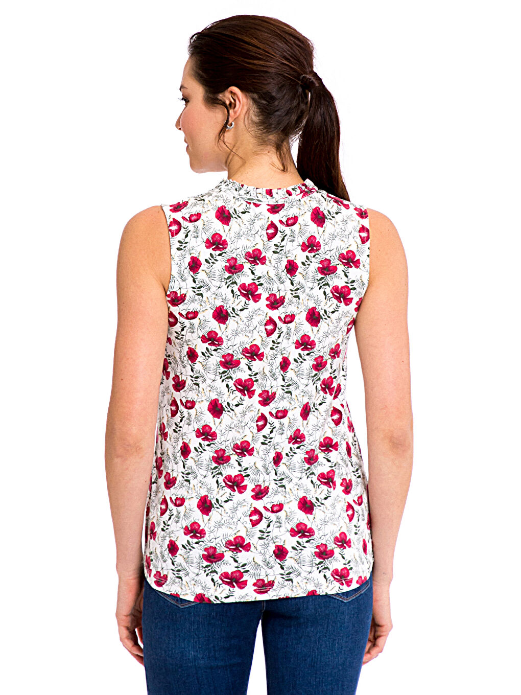 Kırmızı Baskılı Atlet-1