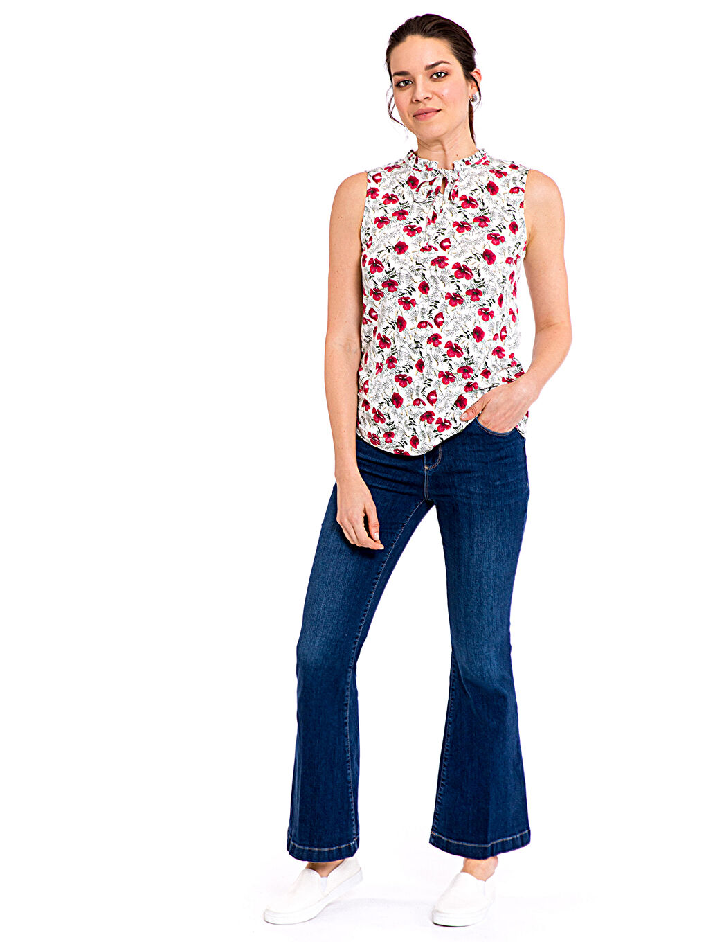 Kırmızı Baskılı Atlet-2