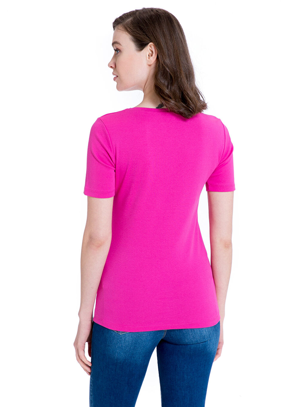 T-shirt FUCHSIA Femme-1