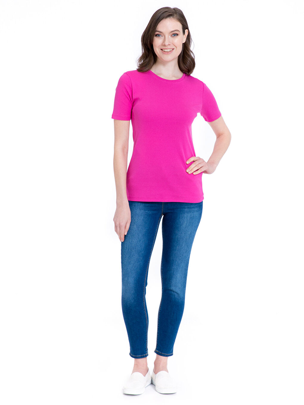 T-shirt FUCHSIA Femme-2
