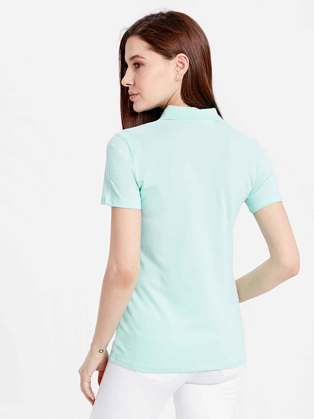 Woman Turquoise T-shirt-1