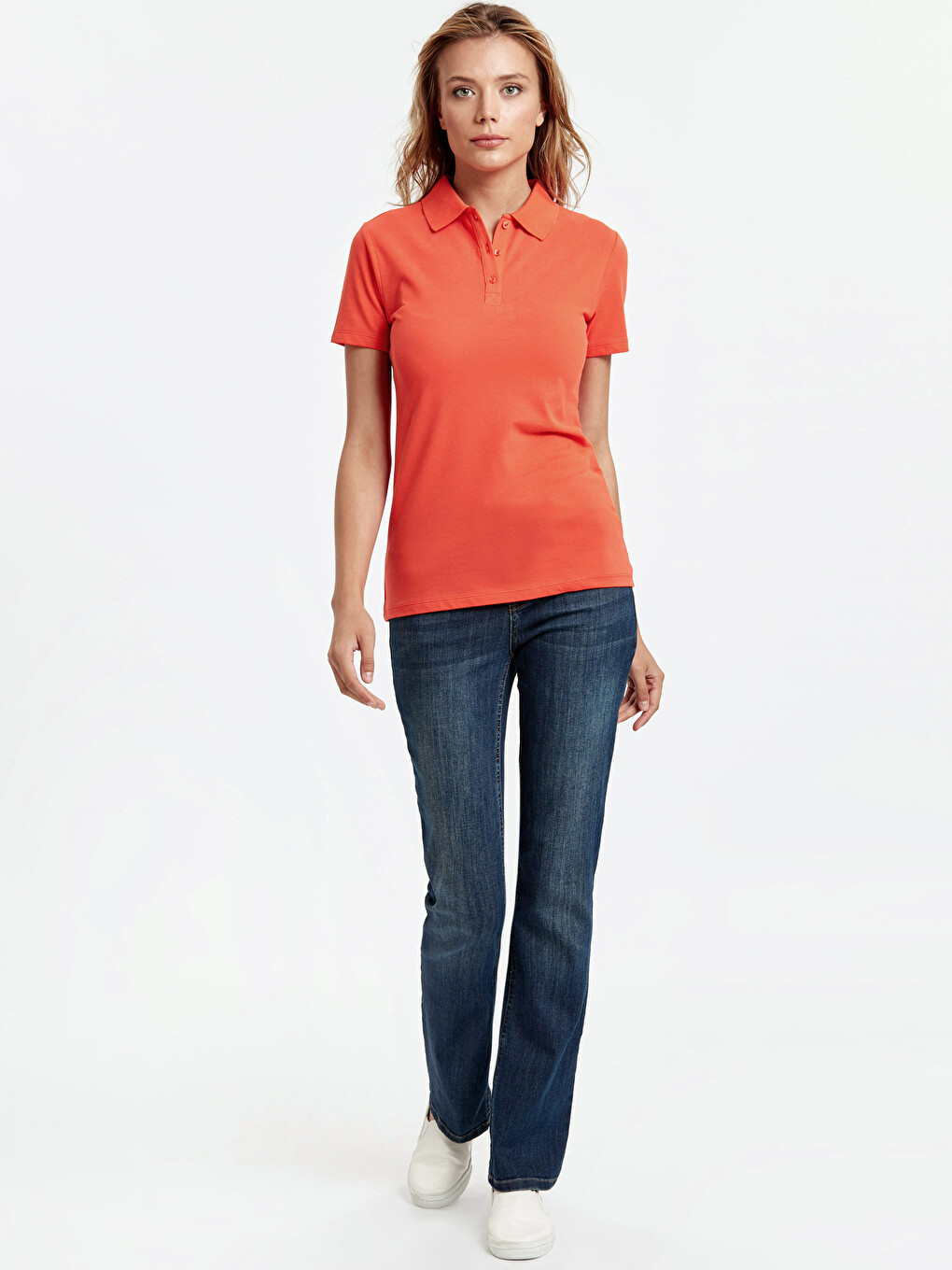 Woman Orange T-shirt-2