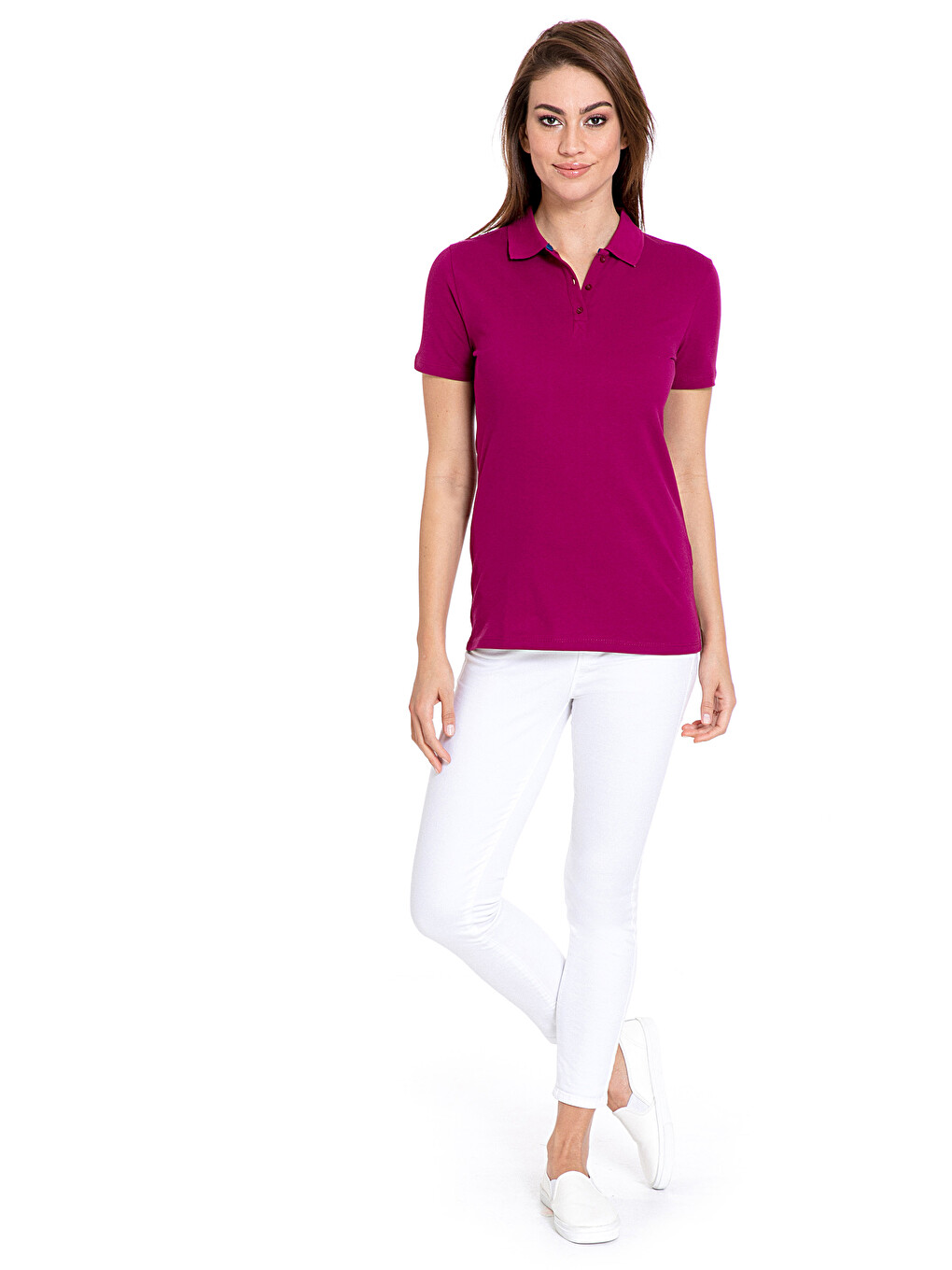 Woman Plum T-shirt-2