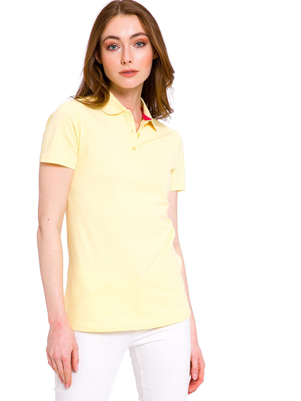 LCWAIKIKI Basic Woman YELLOW T-Shirt -8S1696Z8-L5T