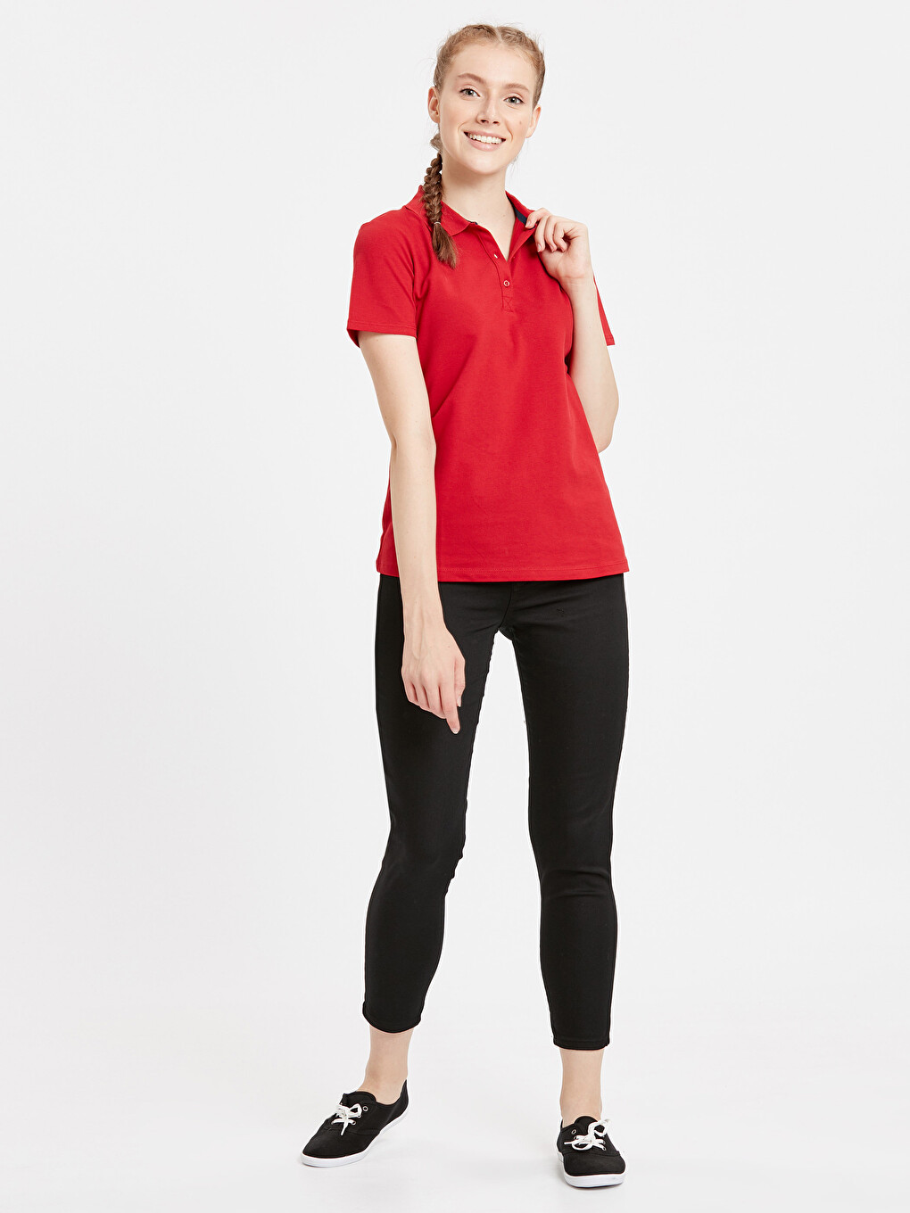 Woman Red T-shirt-3