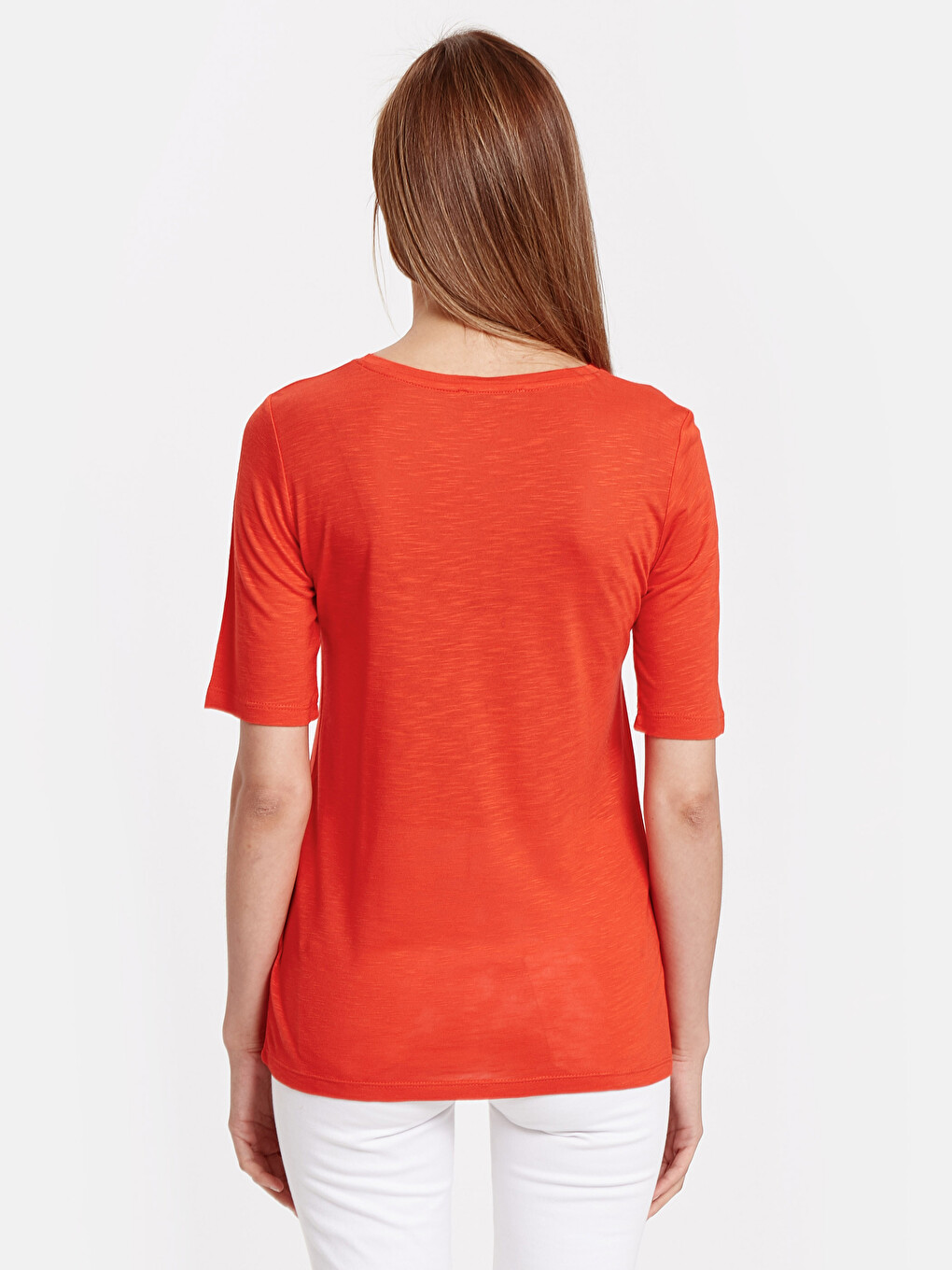 Woman Orange T-Shirt-1