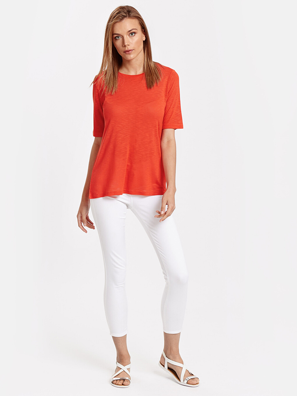 Woman Orange T-Shirt-2