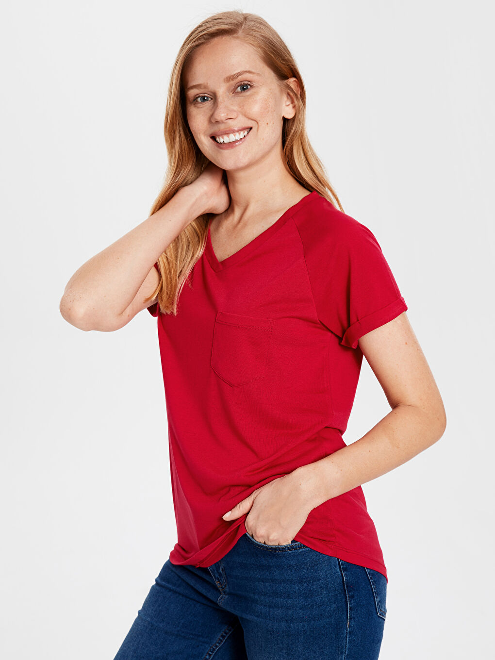T-shirt FUCHSIA Femme-1